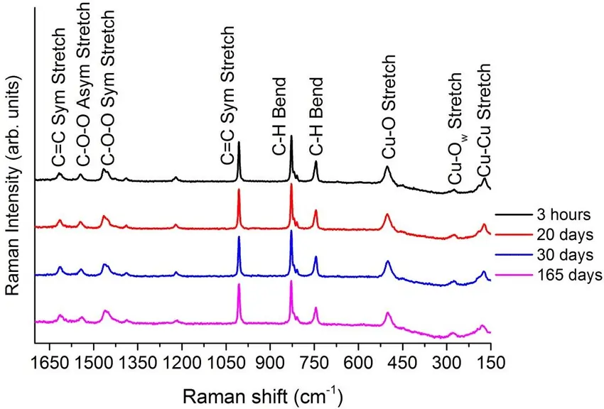 High-Resolution Raman Spectra of a Metal-Organic Framework