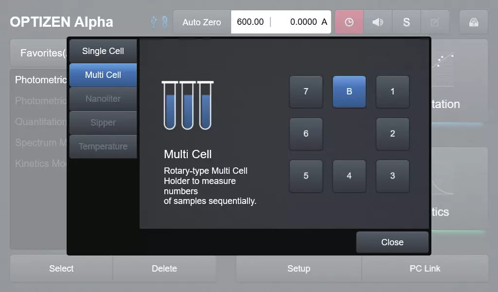 OPTIZEN Alpha Value Monitoring Function