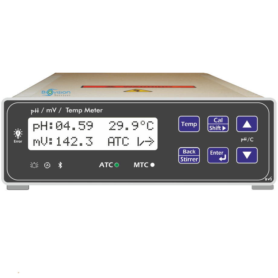 Vertical pH meter